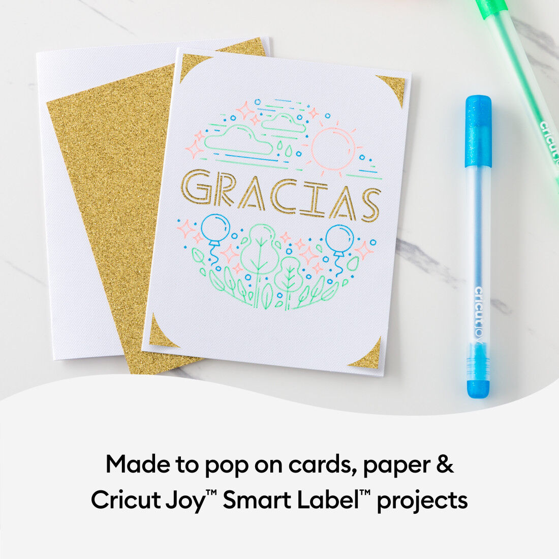Cricut Joy™ Rainbow 0.8 mm Glitter Gel Pens - 10-Pack Cricut Joy™ Rainbow 0.8 mm Glitter Gel Pens - 10-Pack